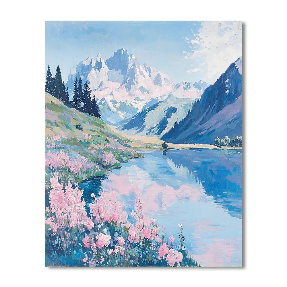 Edgar Degas Inspired Pastel Mountain Serenity  Paint By Numbers