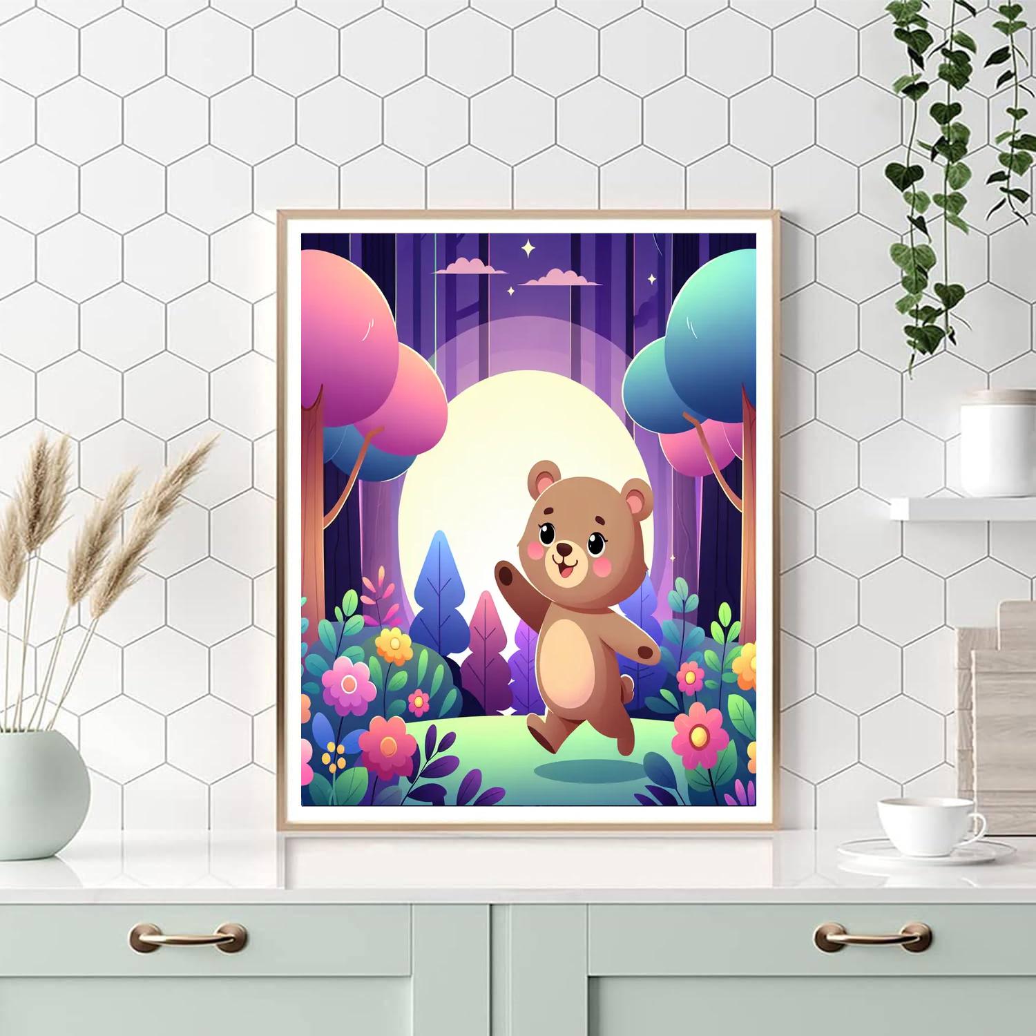 Playful Bear Paint By Numbers Kits