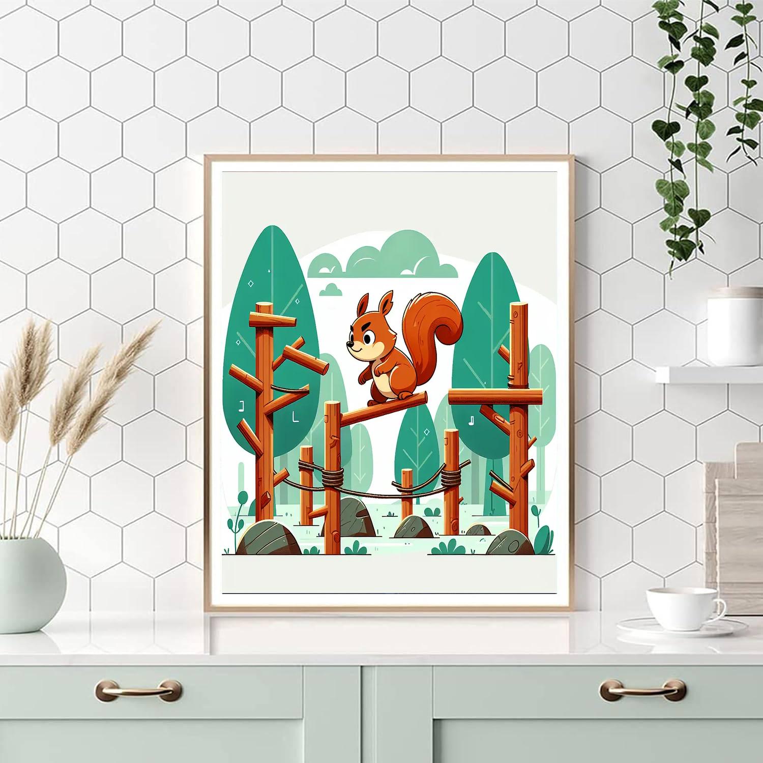 Heroic Squirrel's Challenge Paint By Color