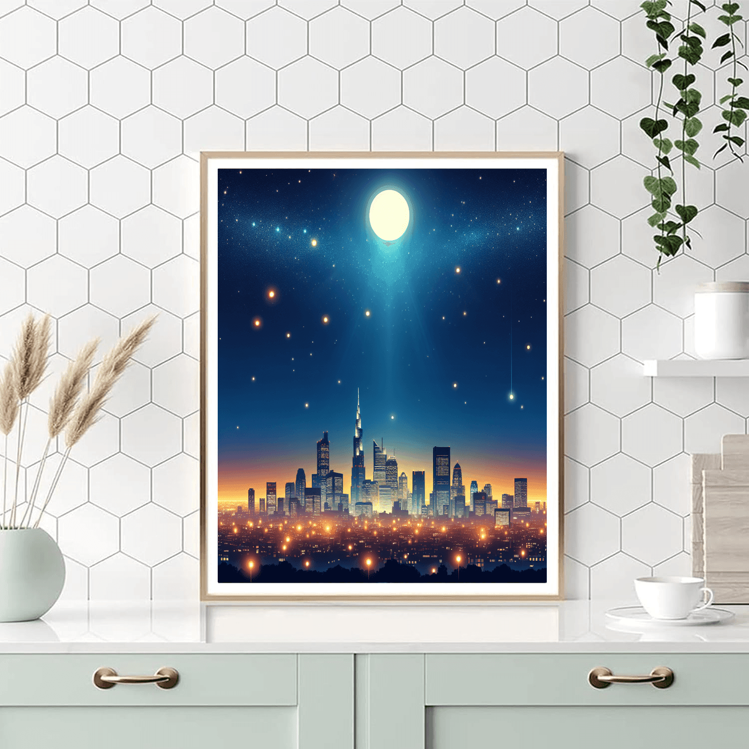 Starry Night Above The City Paint By Numbers Kits