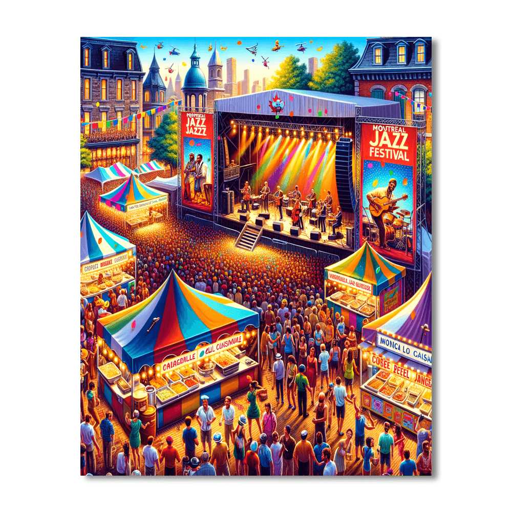 The Montreal Jazz Festival Paint By Numbers