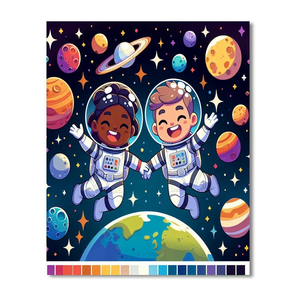 Adventures Of Space Explorers Paint By Color