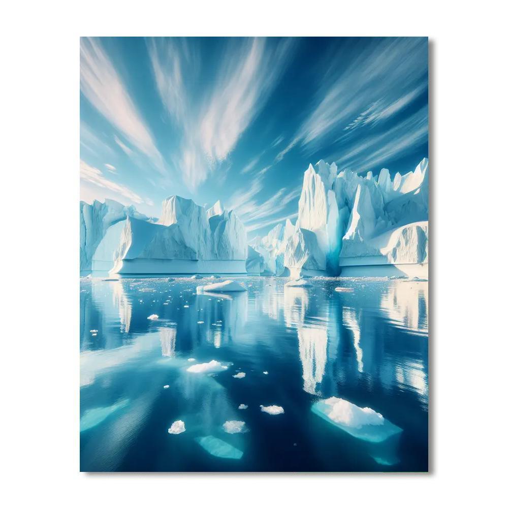 Glacial Adventure Escape Numbered Painting Kits