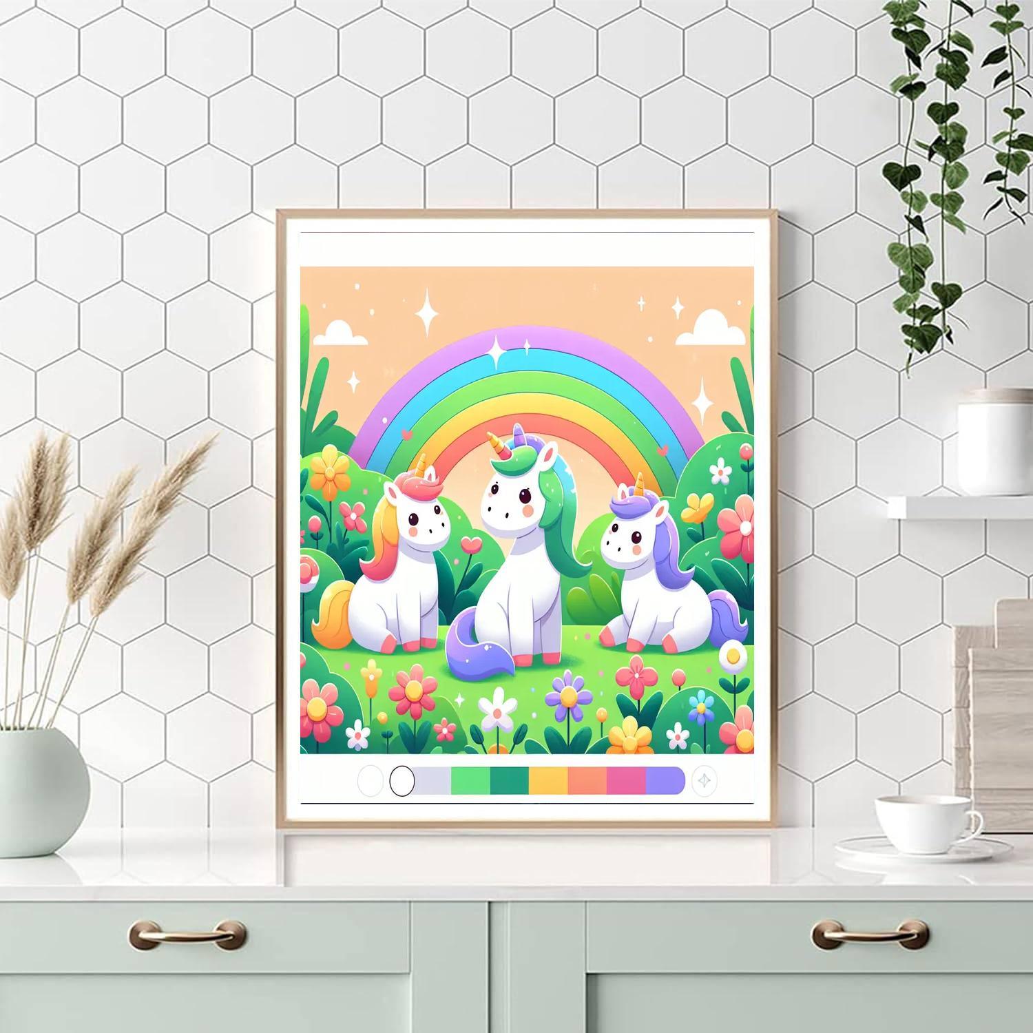 Mystic Unicorn Sanctuary Paint By Numbers Kits