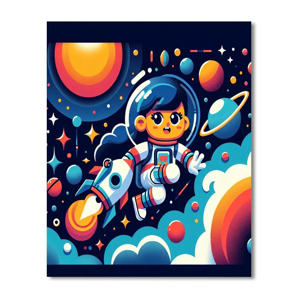 Outer Space Exploration Paint By Number