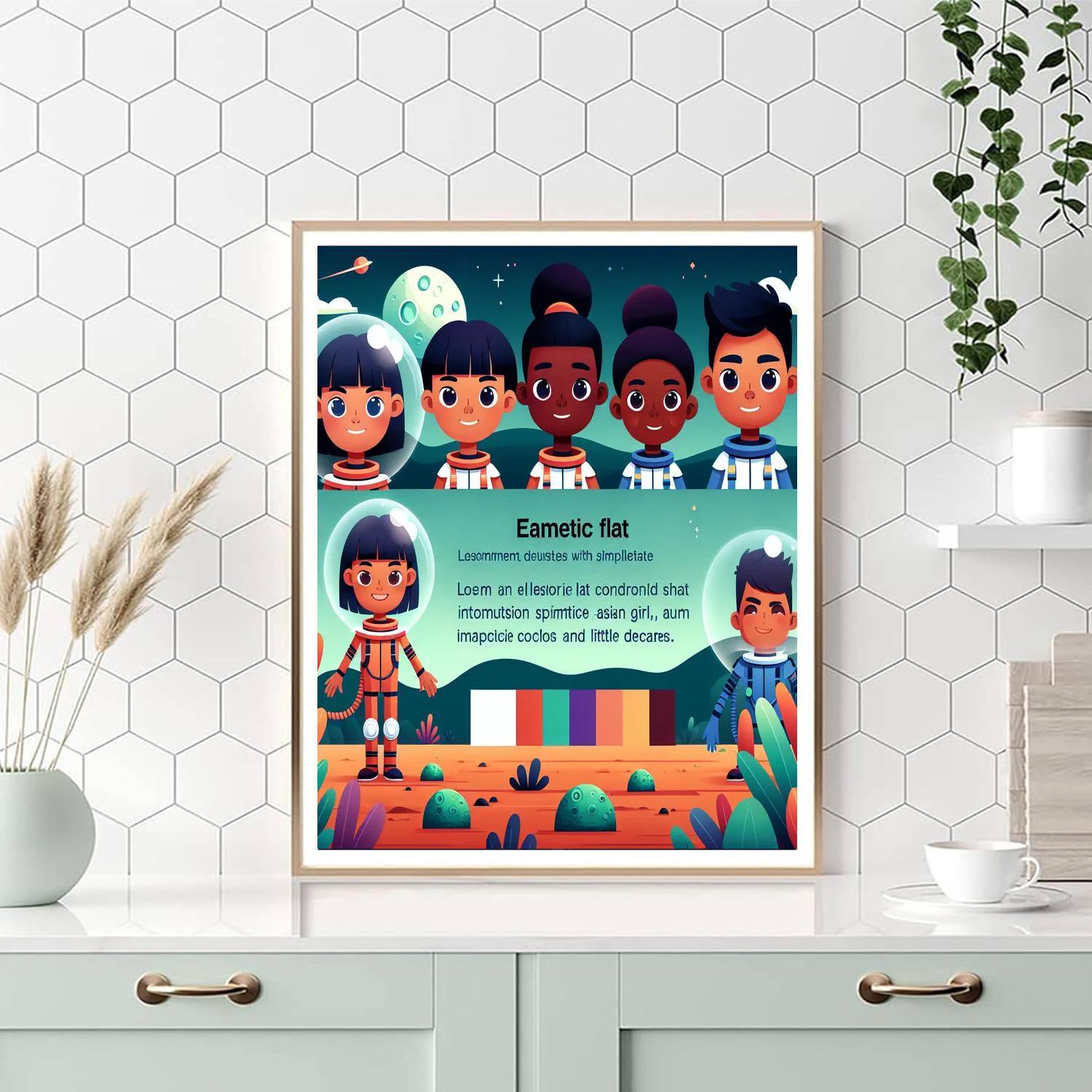 Astronaut Kids' Adventure Paint By Number