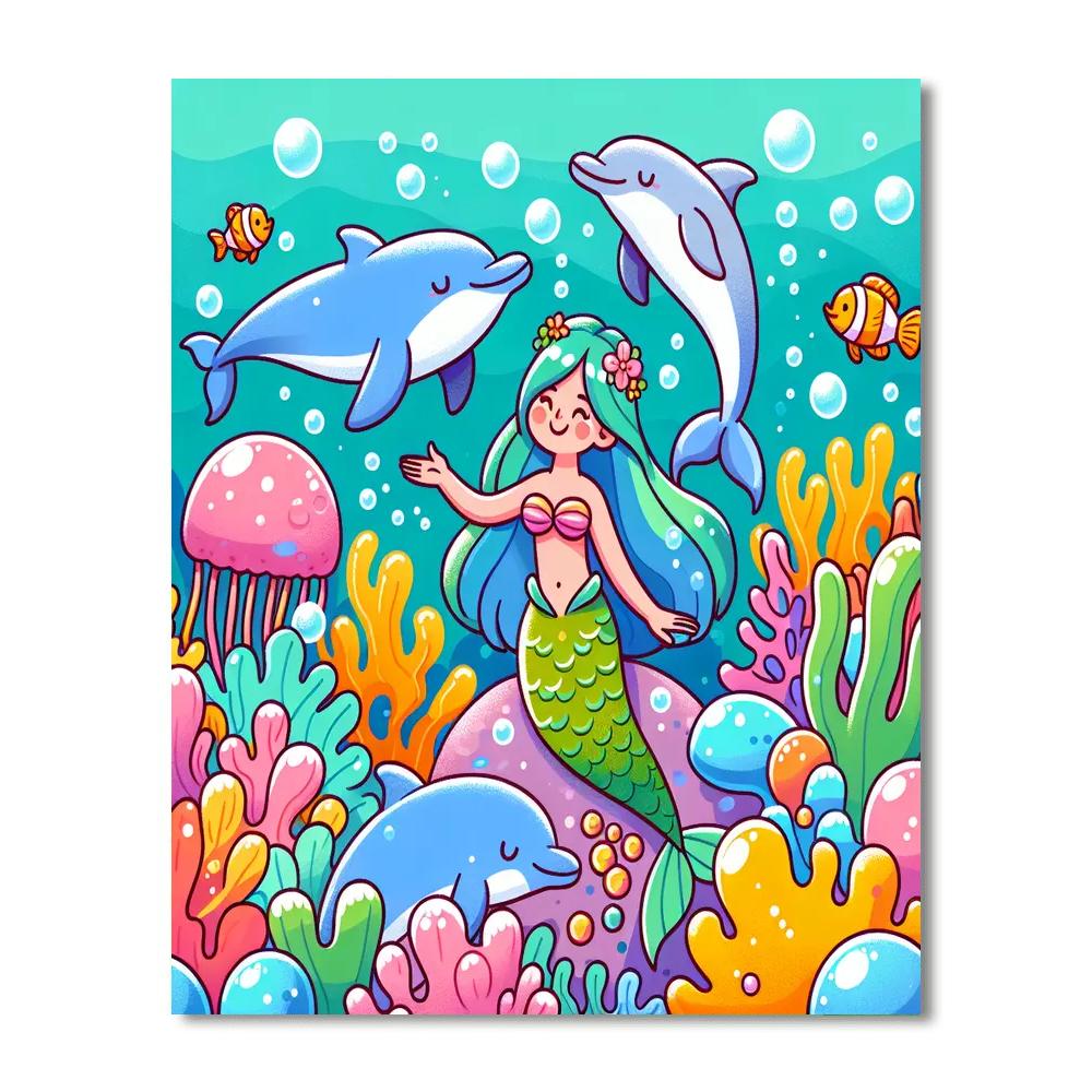 Enchanted Ocean Realm Painting Number Kit