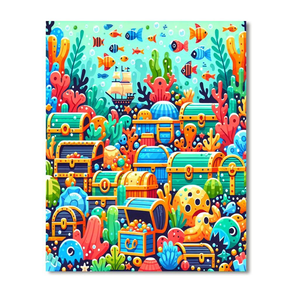 Treasure Of The Sea Paint By Numbers Art