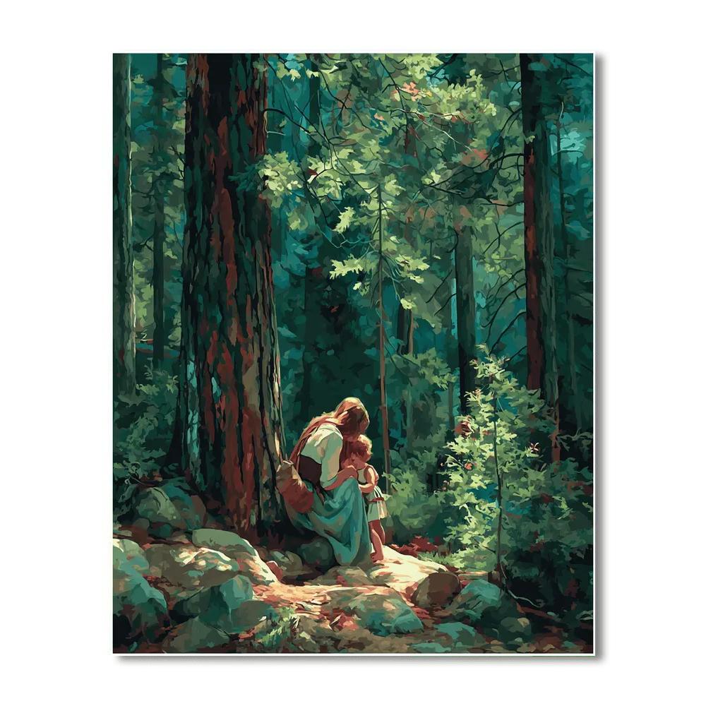 Evergreen Dreams Number Painting
