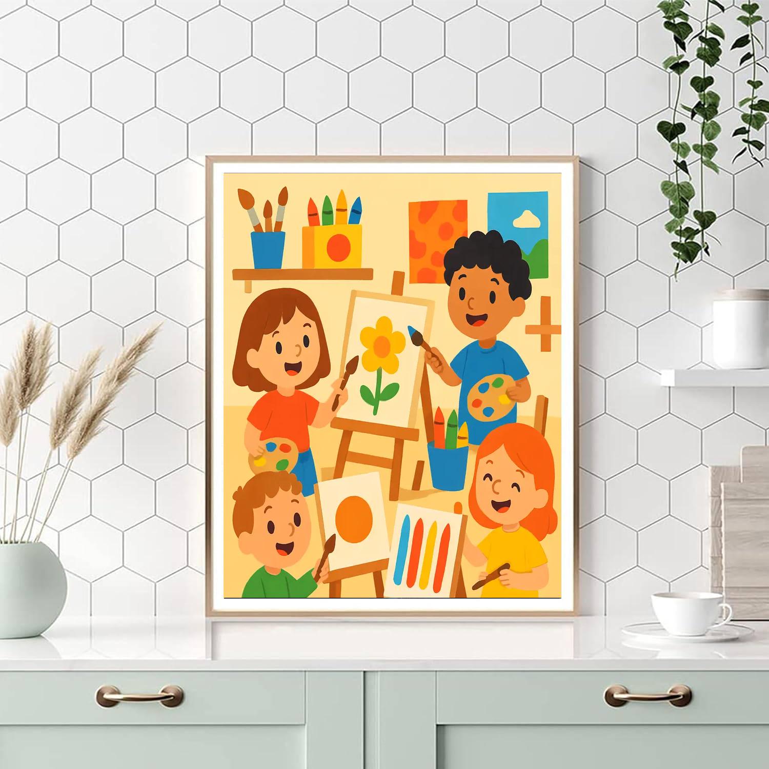 My Little Artist Studio Numbered Painting Kits