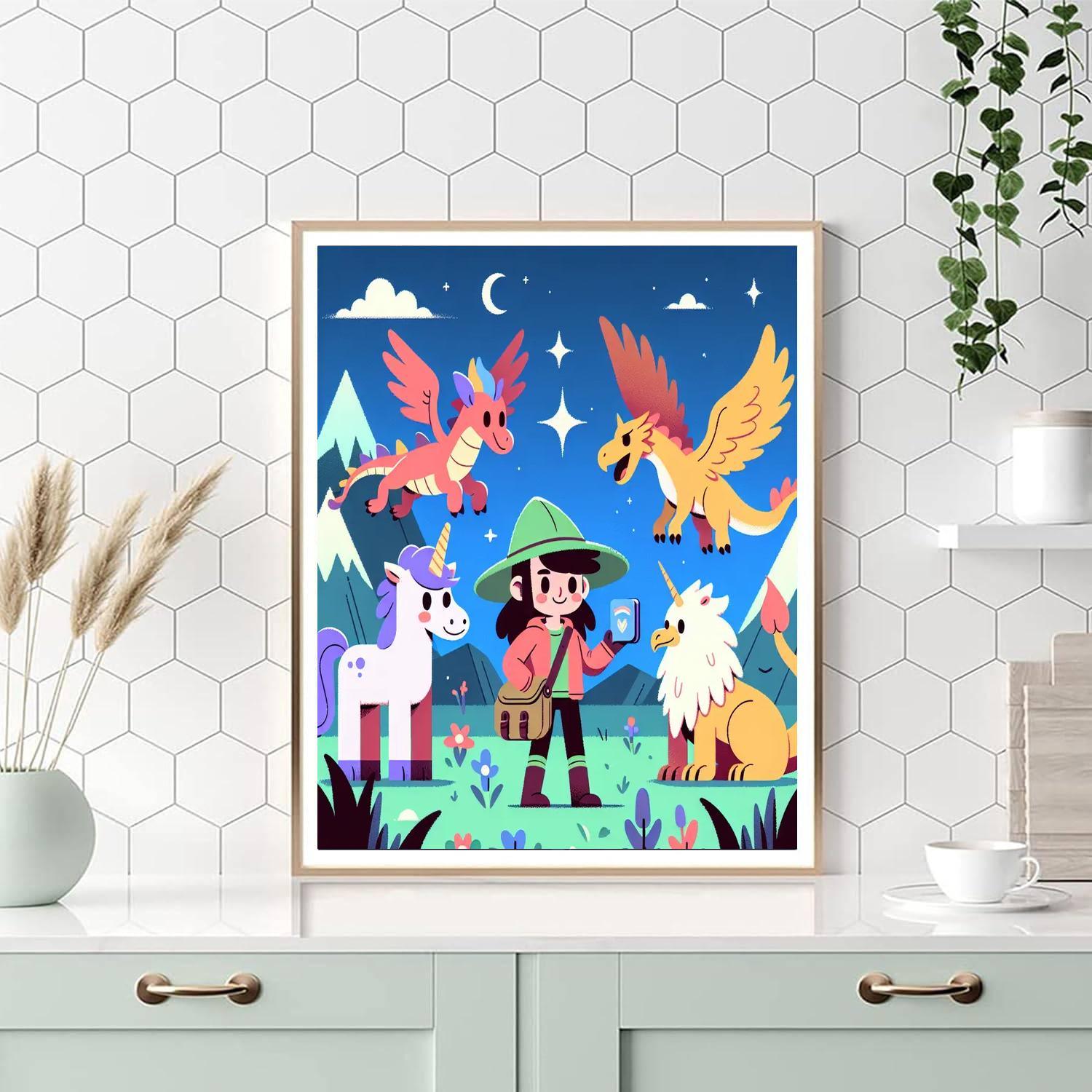 Mythical Creatures Encounter Paint By Color