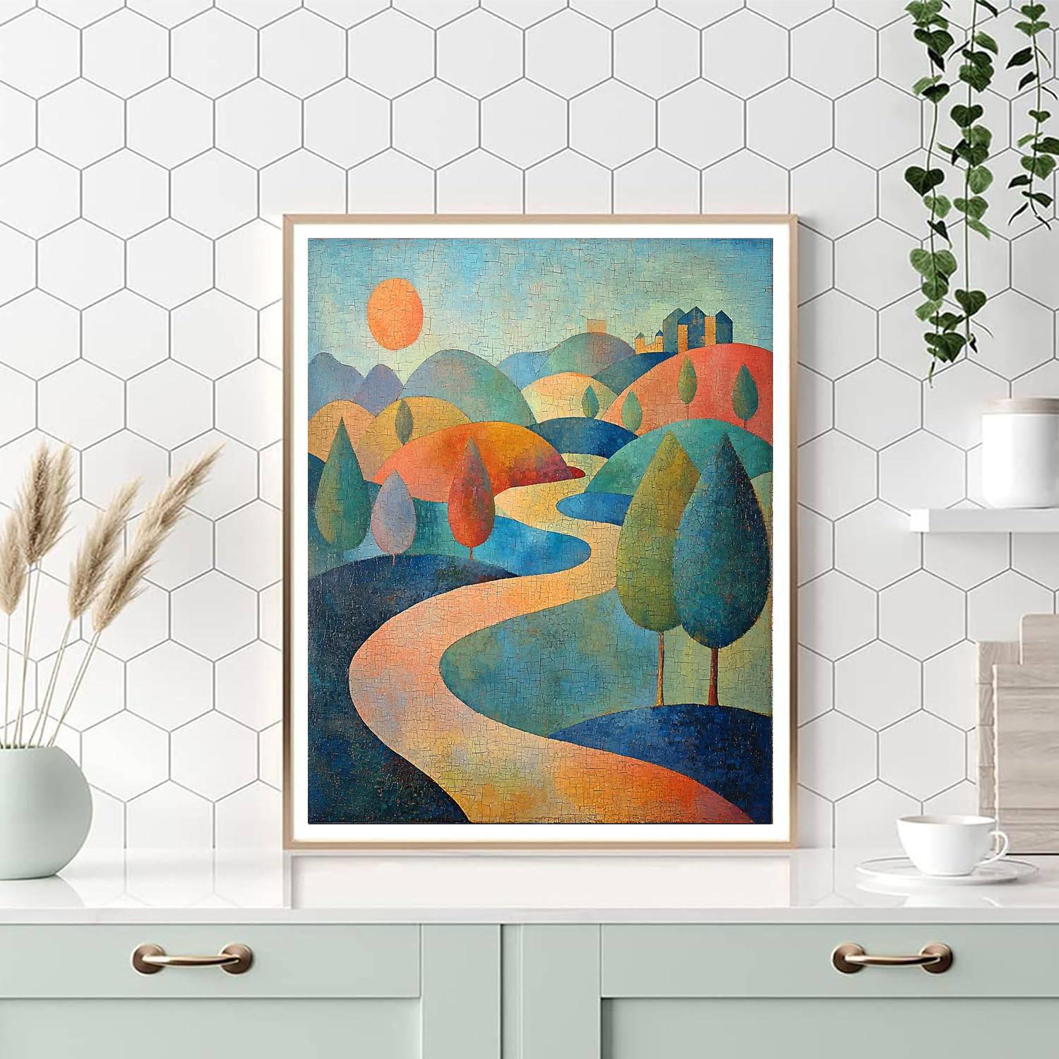 Paul Klee Inspired Evolving Landscapes  Numbered Painting Kits