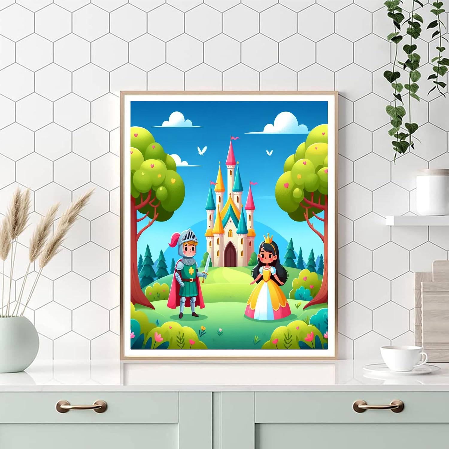 Charming Fairy Tale Journey Paint By Numbers Art