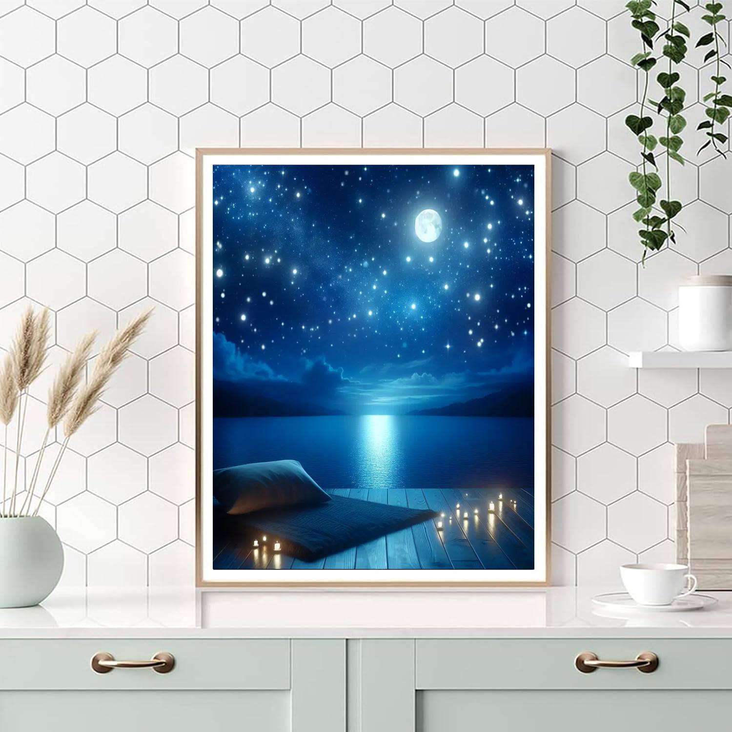 Glimmering Night Painting By Numbers Kit