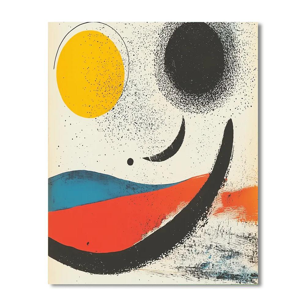 Joan Miró Inspired Serendipitous Forms  Paint By Color