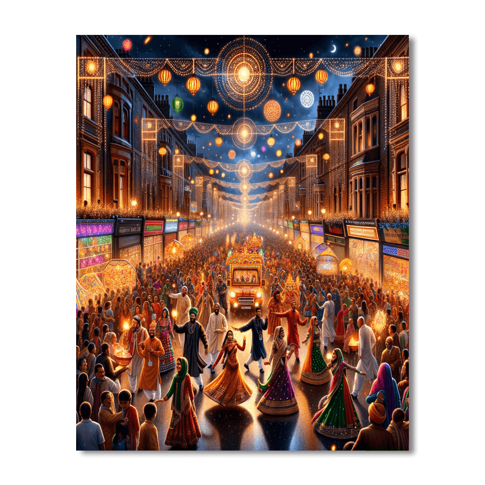 Diwali Lights Festival - Leicester Numbered Painting Kits