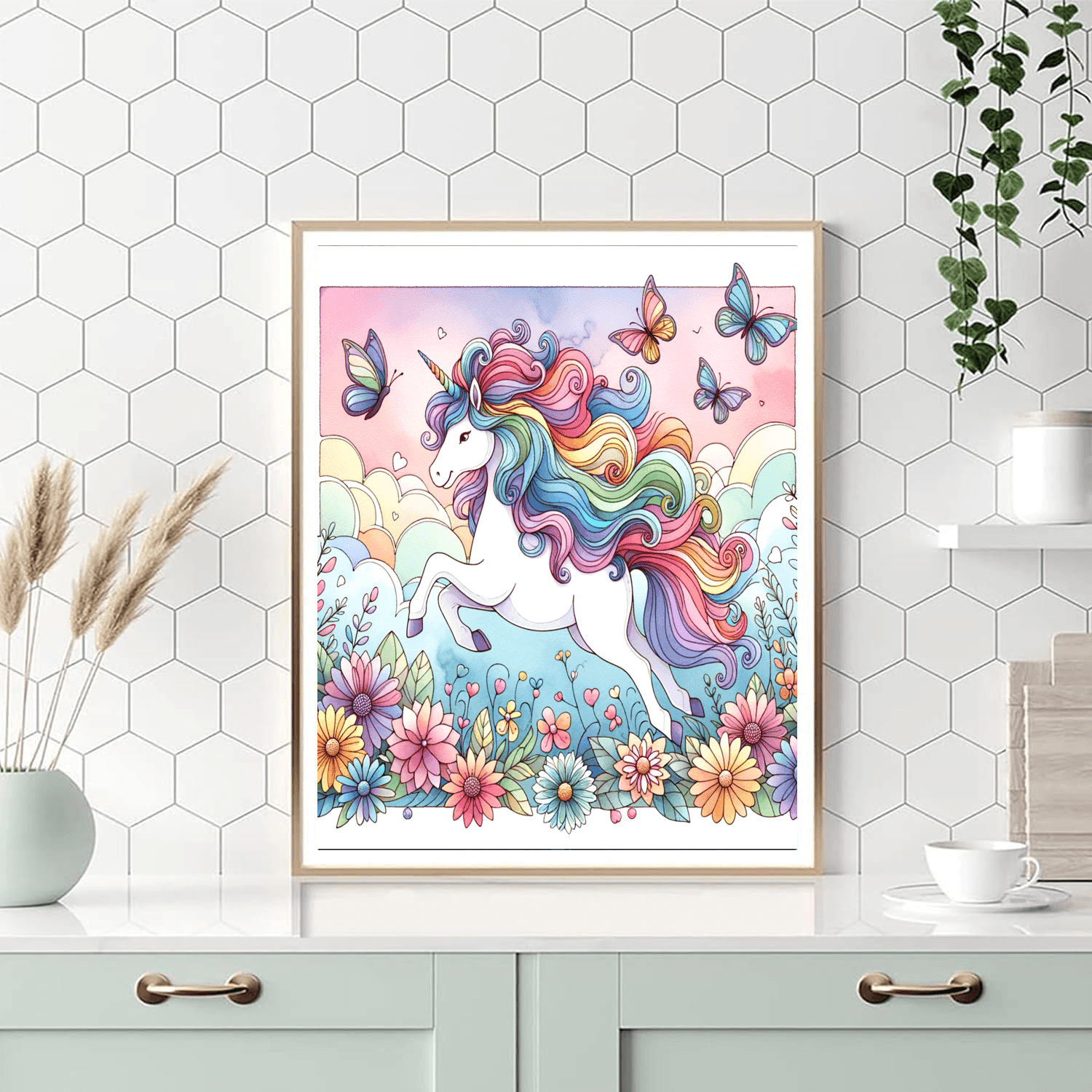 Joyful Unicorn Painting By Numbers Kit