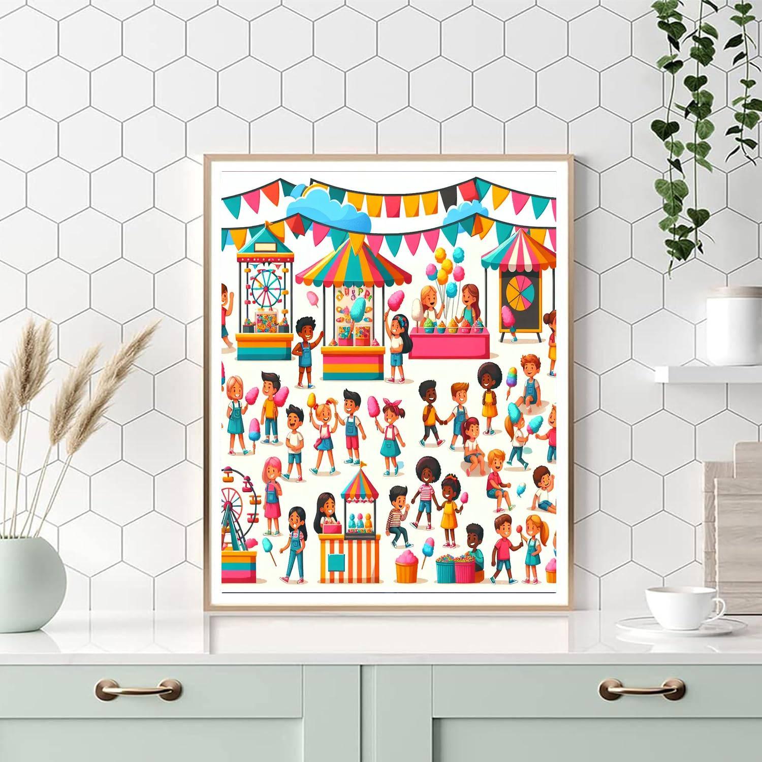 Summer Carnival Celebration Paint By Numbers Kits