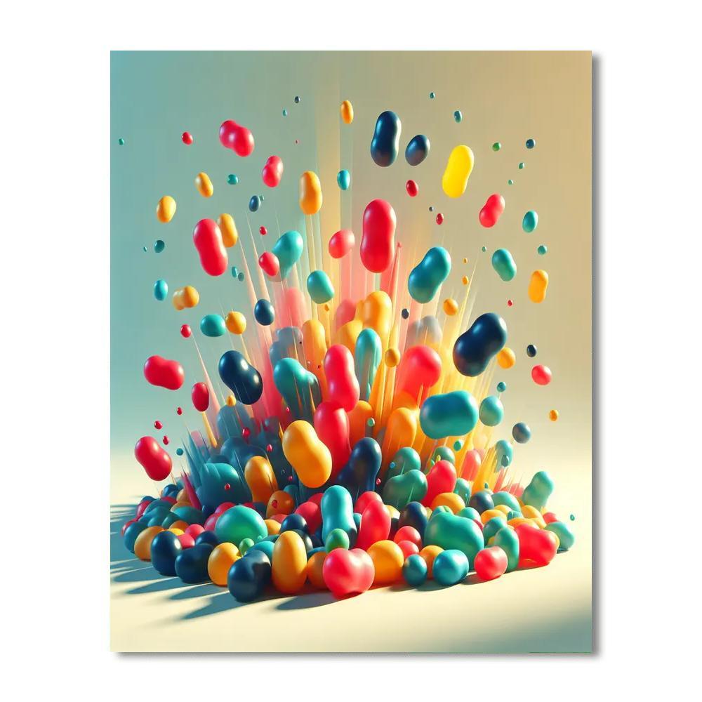 Jumping Jellybean Joy Paint By Color