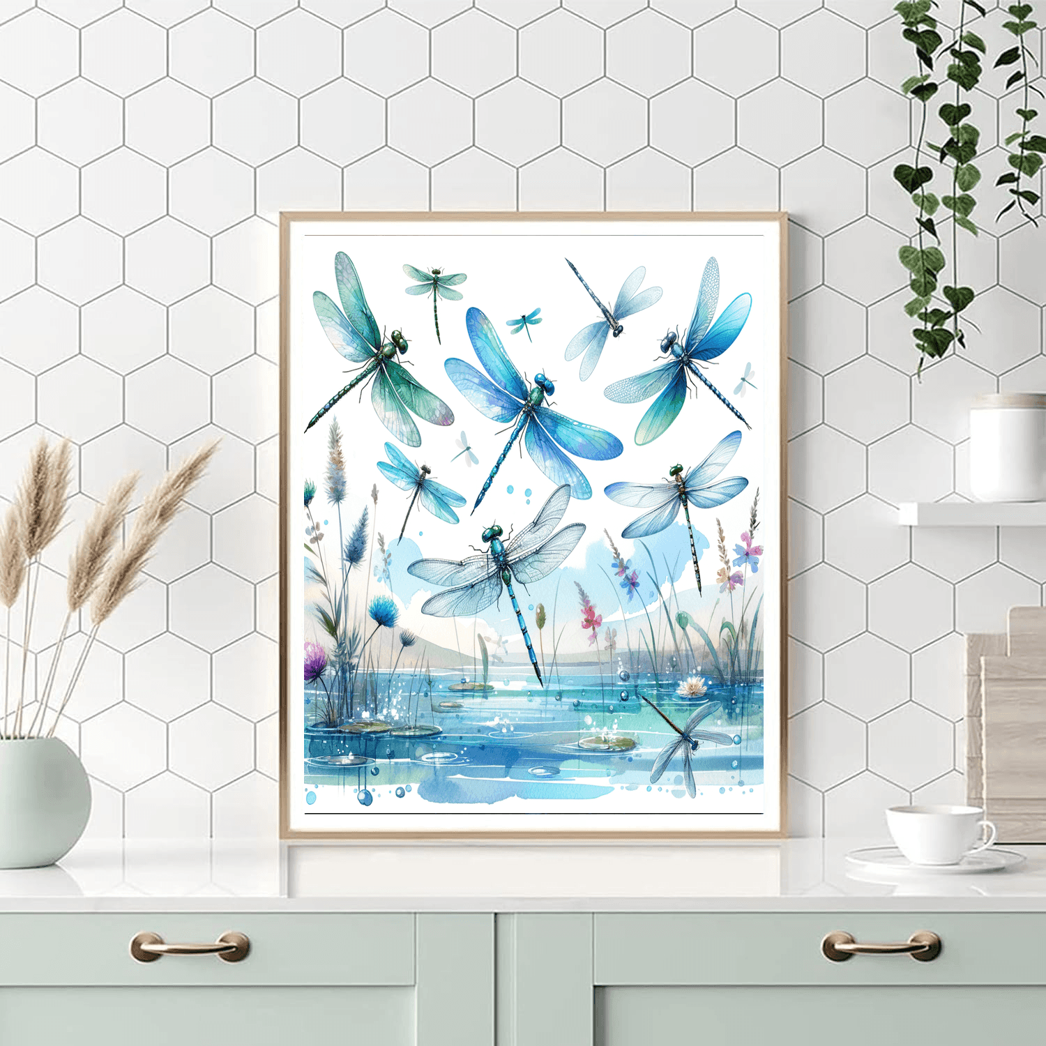 Dancing Dragonfly Delight - DIY Painting By Numbers Kit