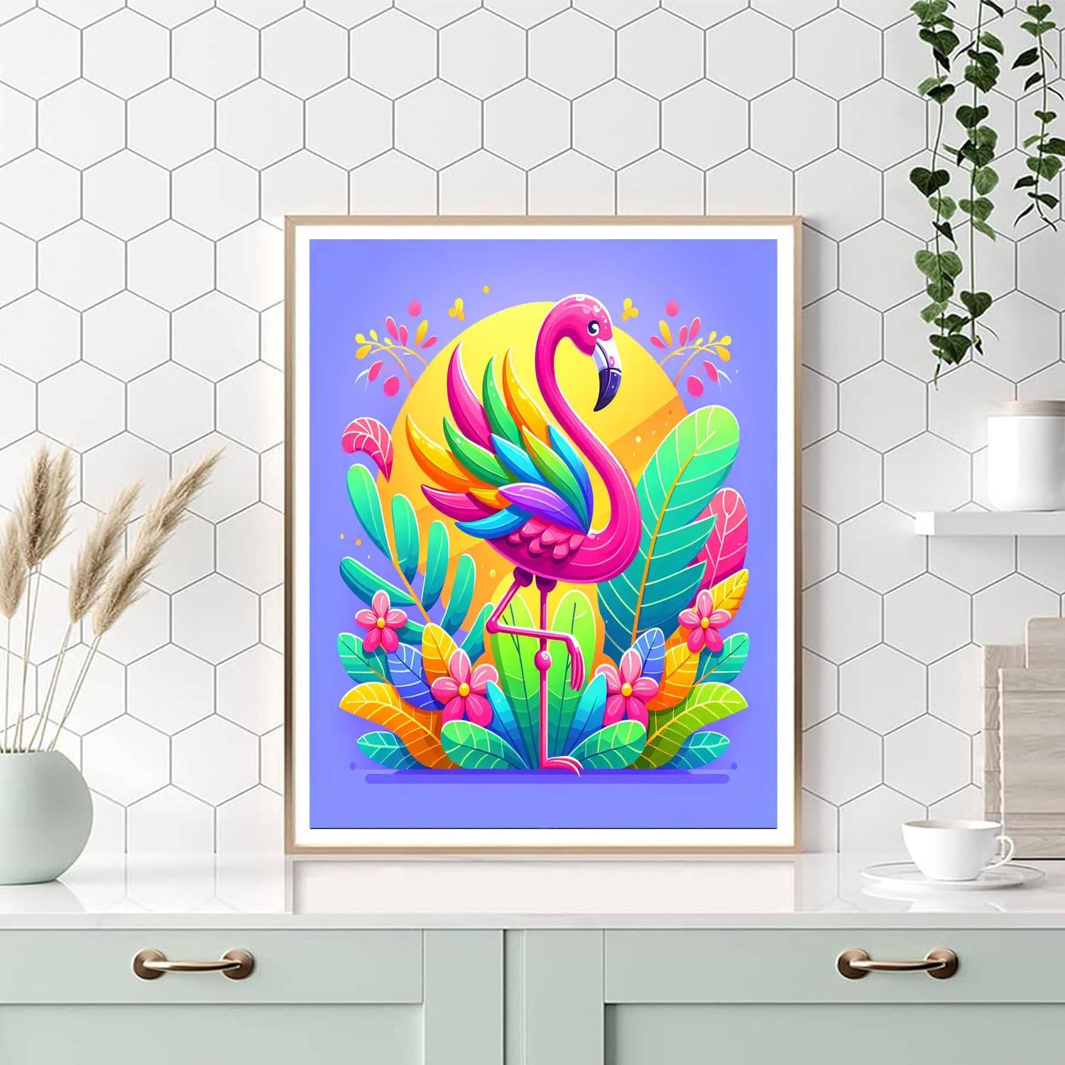 Fancy Flamingo Paint By Numbers