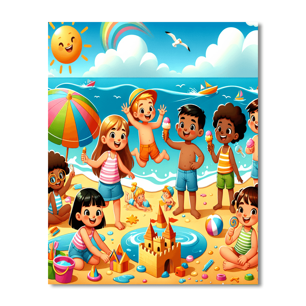 Summer Fun Paint By Numbers Art