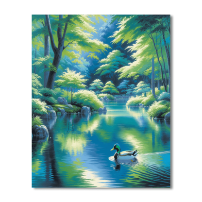 Duck's Pond Harmony Paint By Number