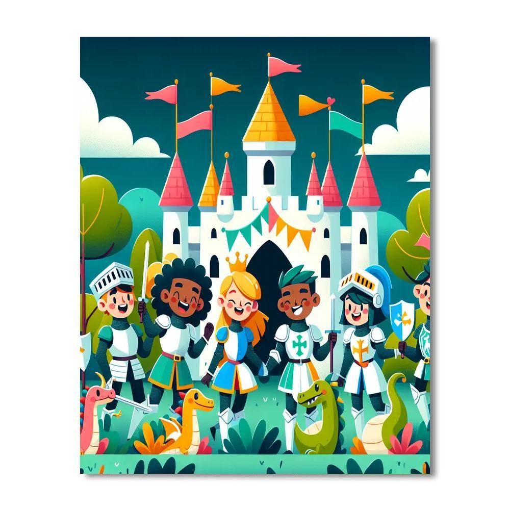 Enchanting Castle Quest Paint By Numbers Kits