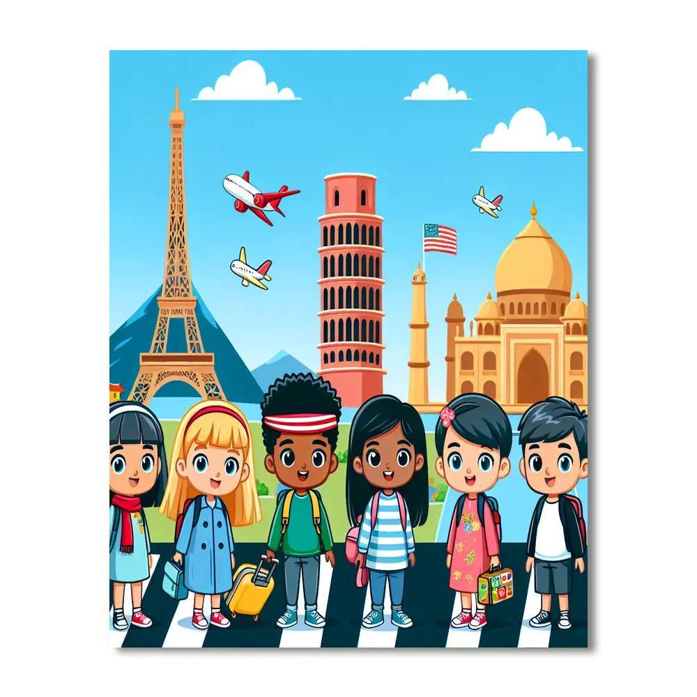 Cultural Discovery Voyage Painting Number Kit