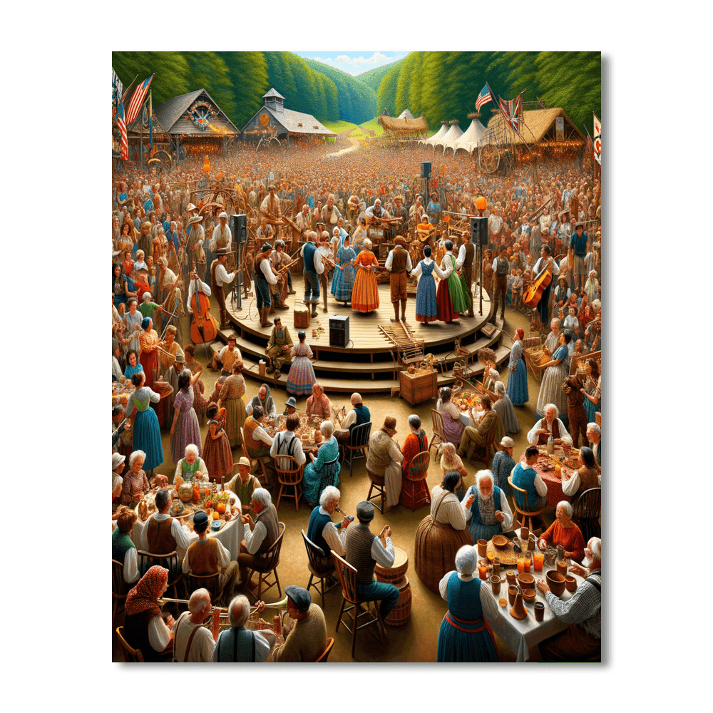 Folk Life Festival - Virginia DIY Paint By Numbers