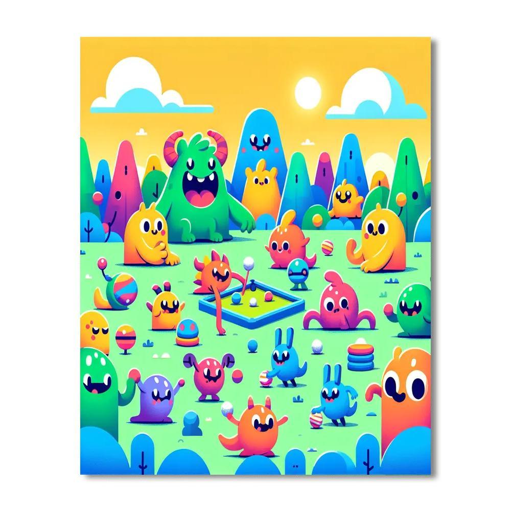 Adventurous Monsters Paint By Color