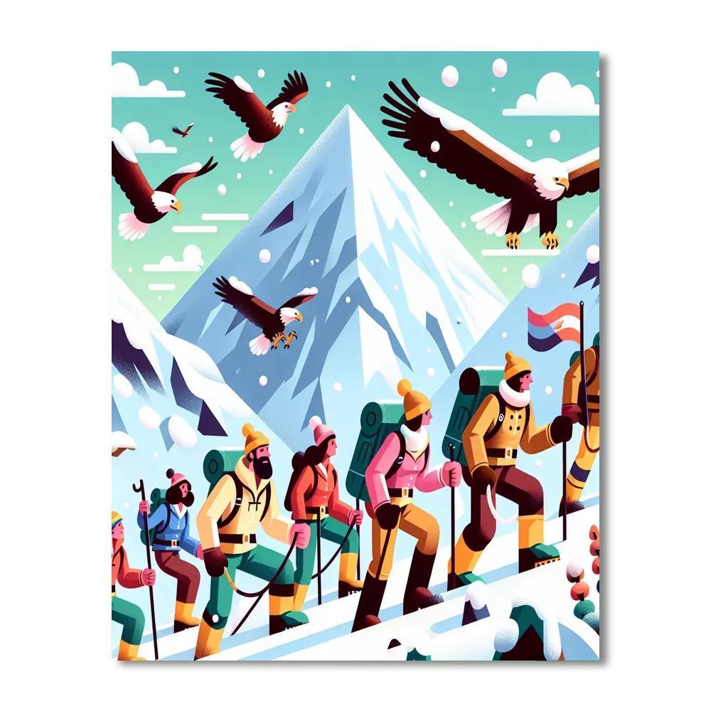 Mountain Expedition Painting Number Kit