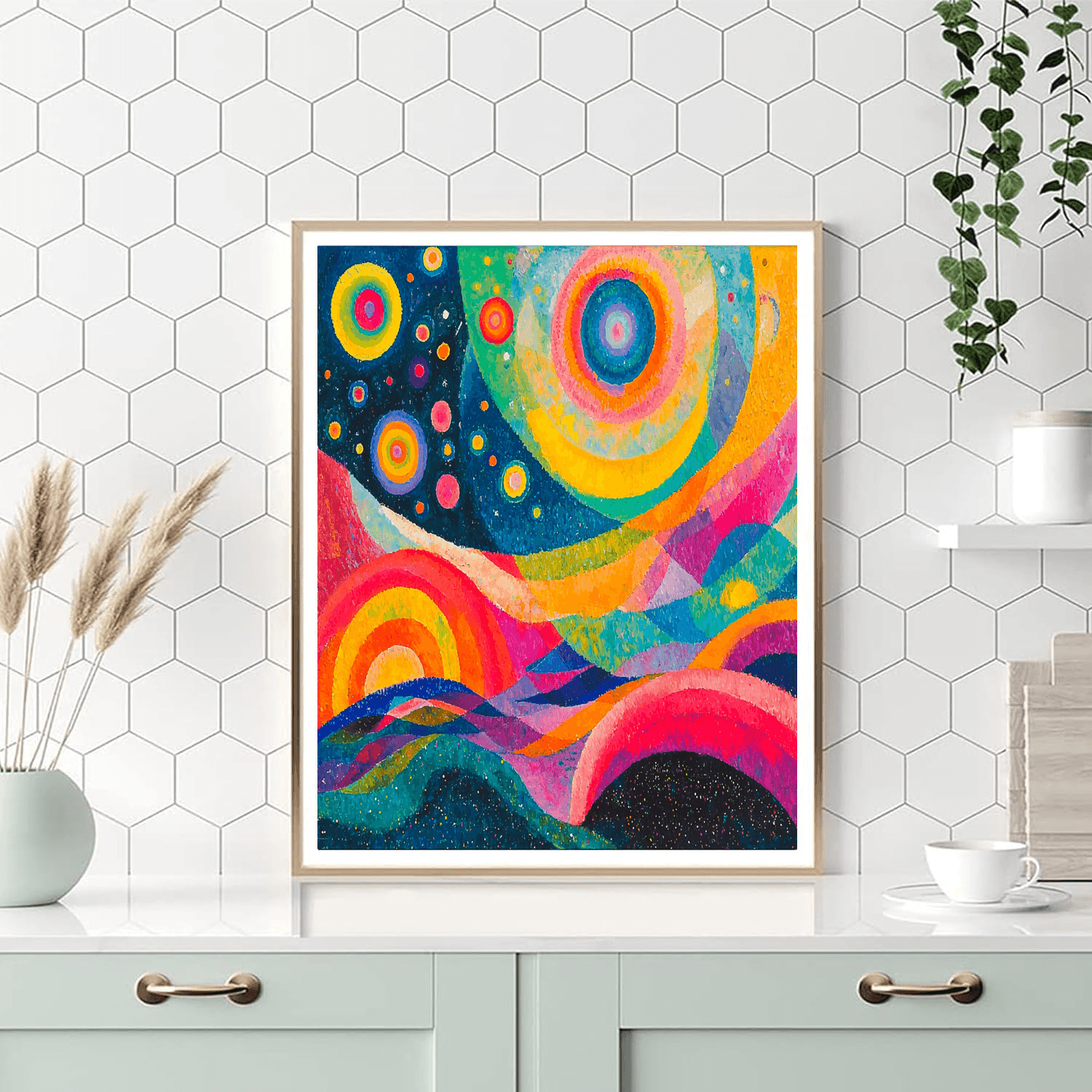 Wassily Kandinsky Inspired Abstract Celestial Vision  Paint By Numbers Kits