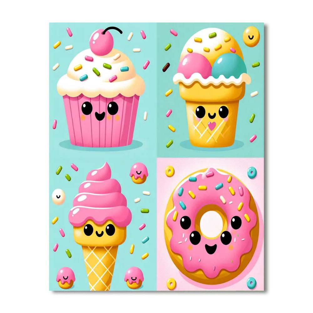 Sweet Tooth Dessert Delight Paint By Numbers Kits