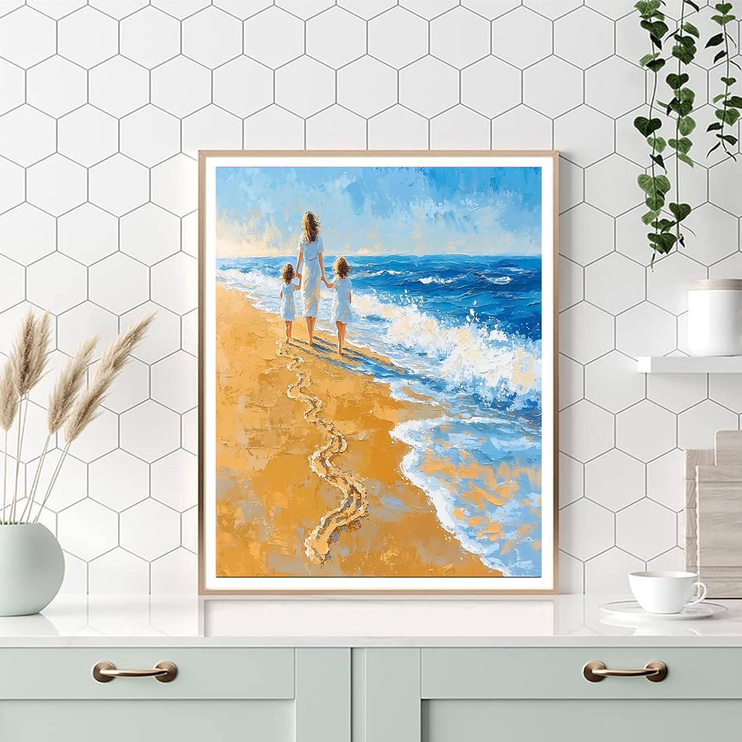 A Mother's Footsteps Painting Number Kit