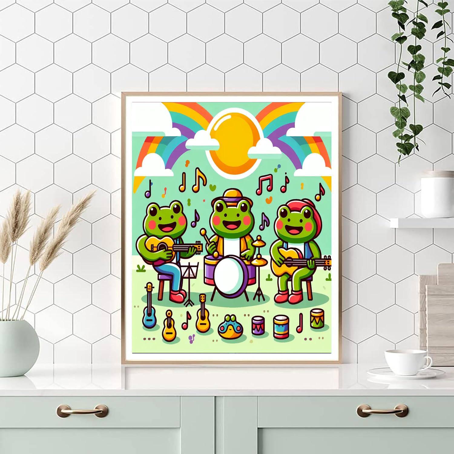 Joyful Frog Band Numbered Painting Kits