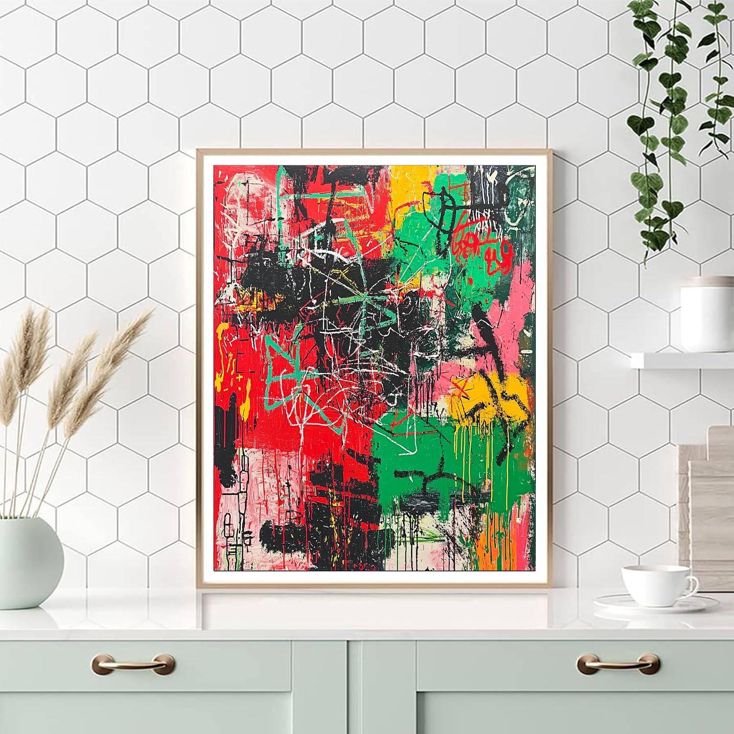 Jean-Michel Basquiat Inspired Roots Of Expression  Paint By Color
