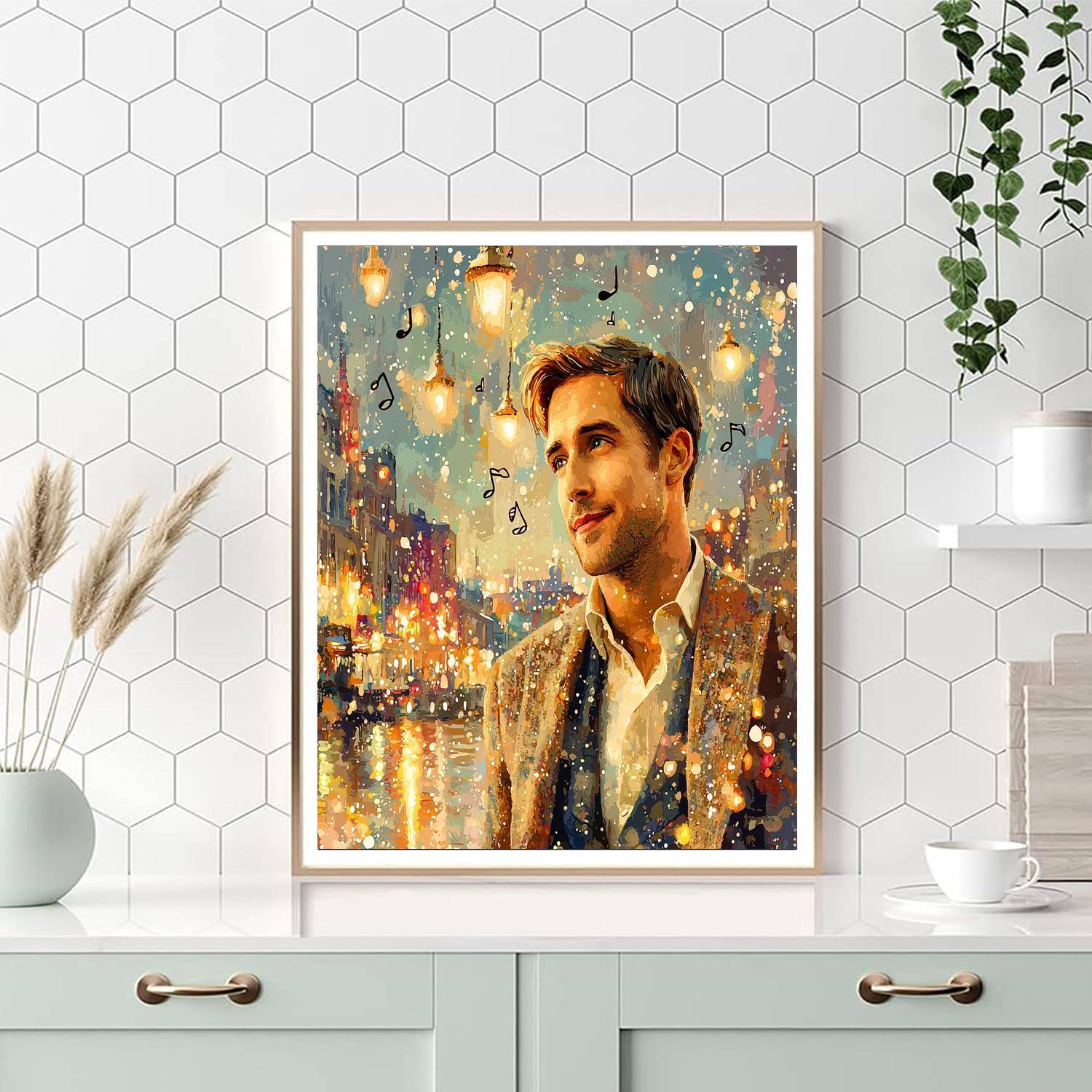 Ryan Gosling: The Heartthrob Of La La Land Numbered Painting Kits