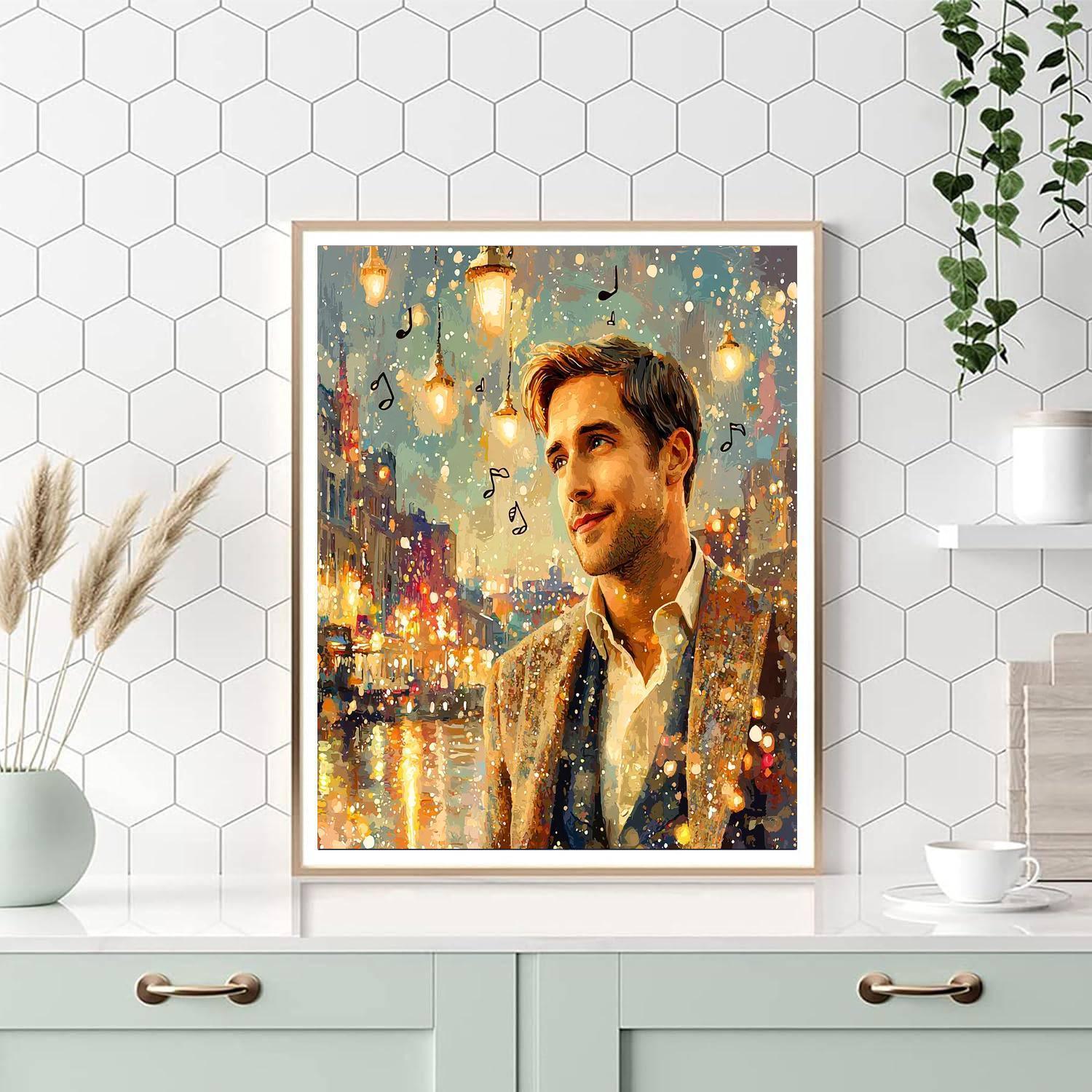 Ryan Gosling: The Heartthrob Of La La Land Numbered Painting Kits