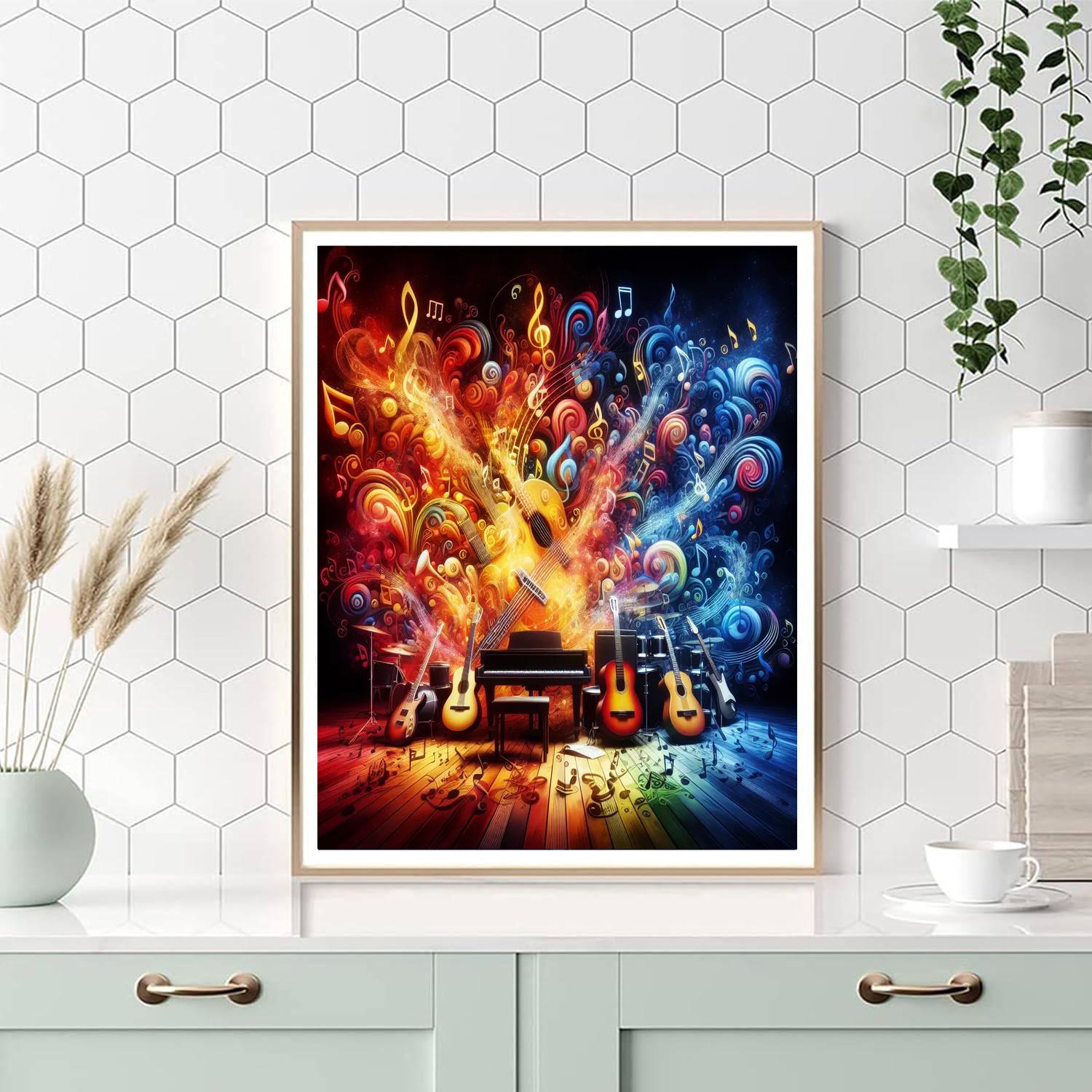 Artistic Journey Through Music Numbered Painting Kits