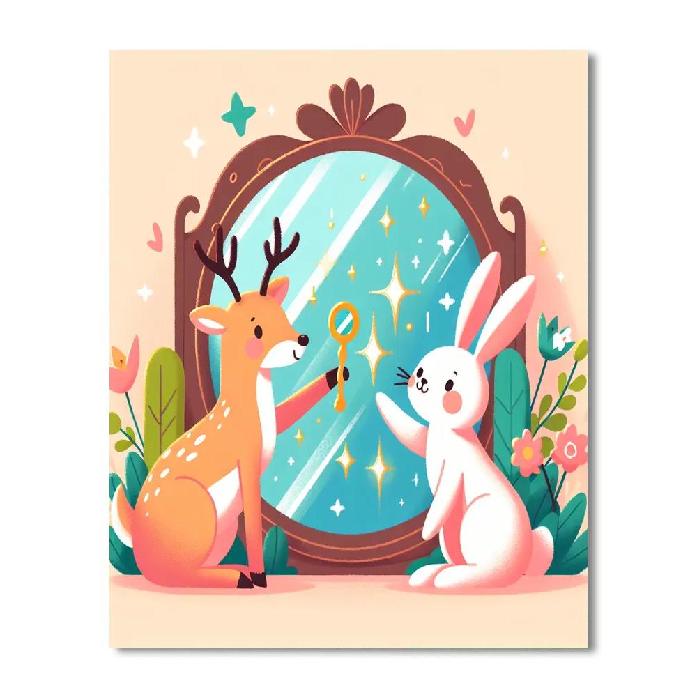 Magic Mirror Menagerie Numbered Painting Kits