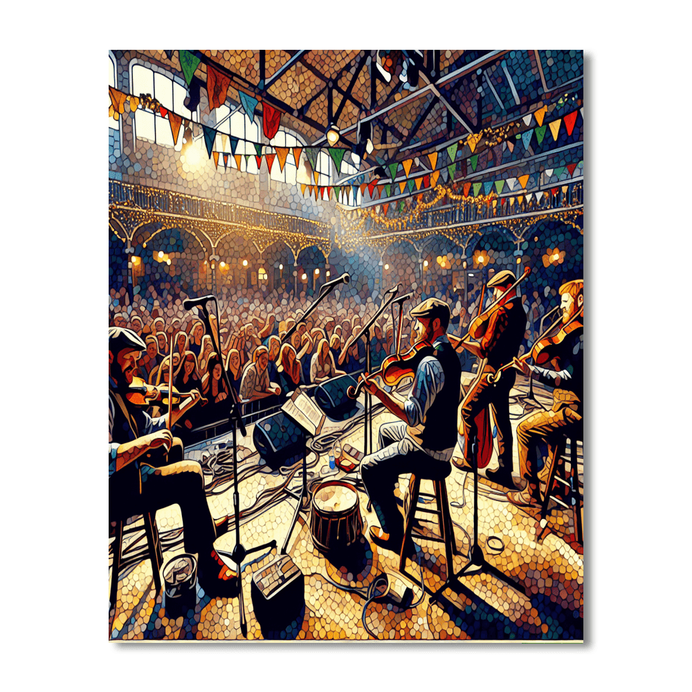 Celtic Connections Festival DIY Paint By Numbers