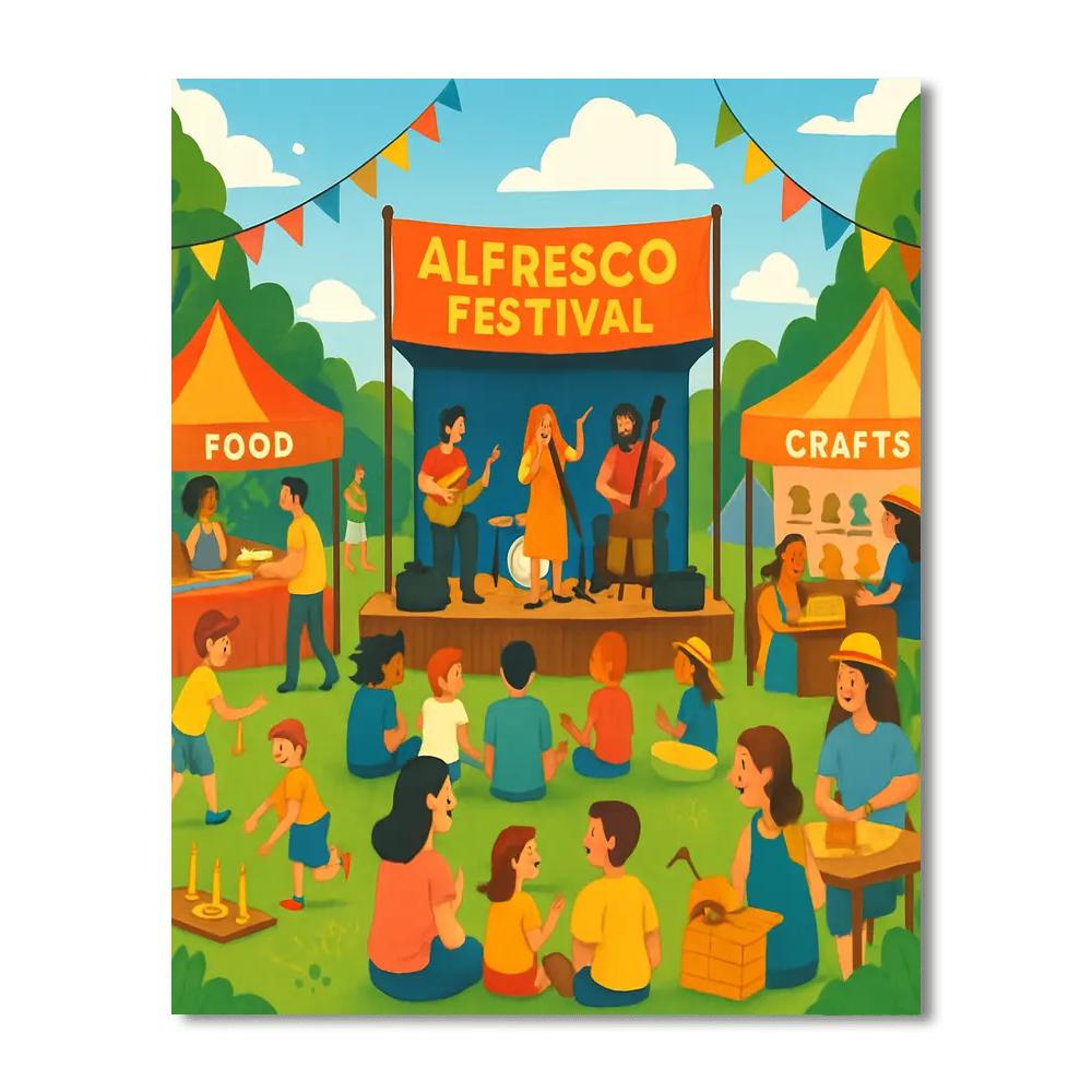 Alfresco Festival - United Kingdom DIY Paint By Numbers
