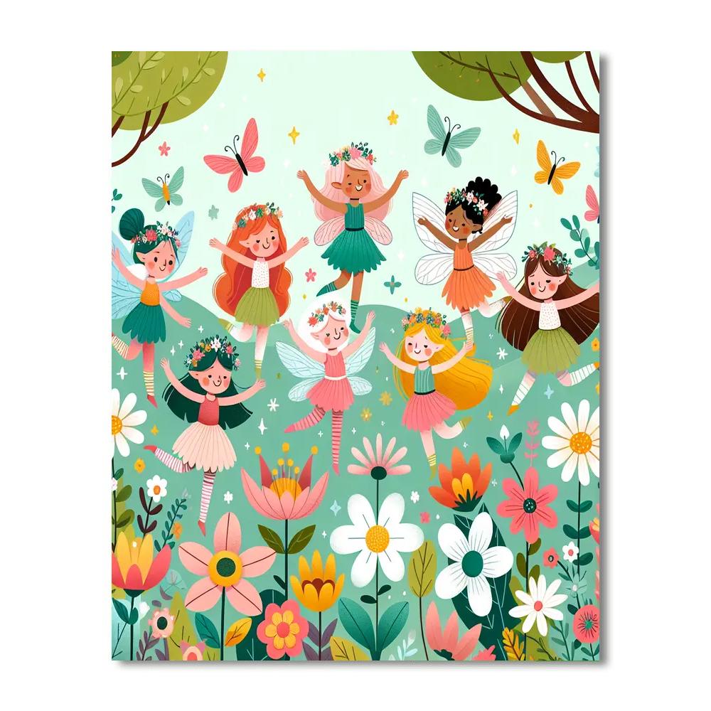 Fairy Blossom Festival Paint By Numbers Art