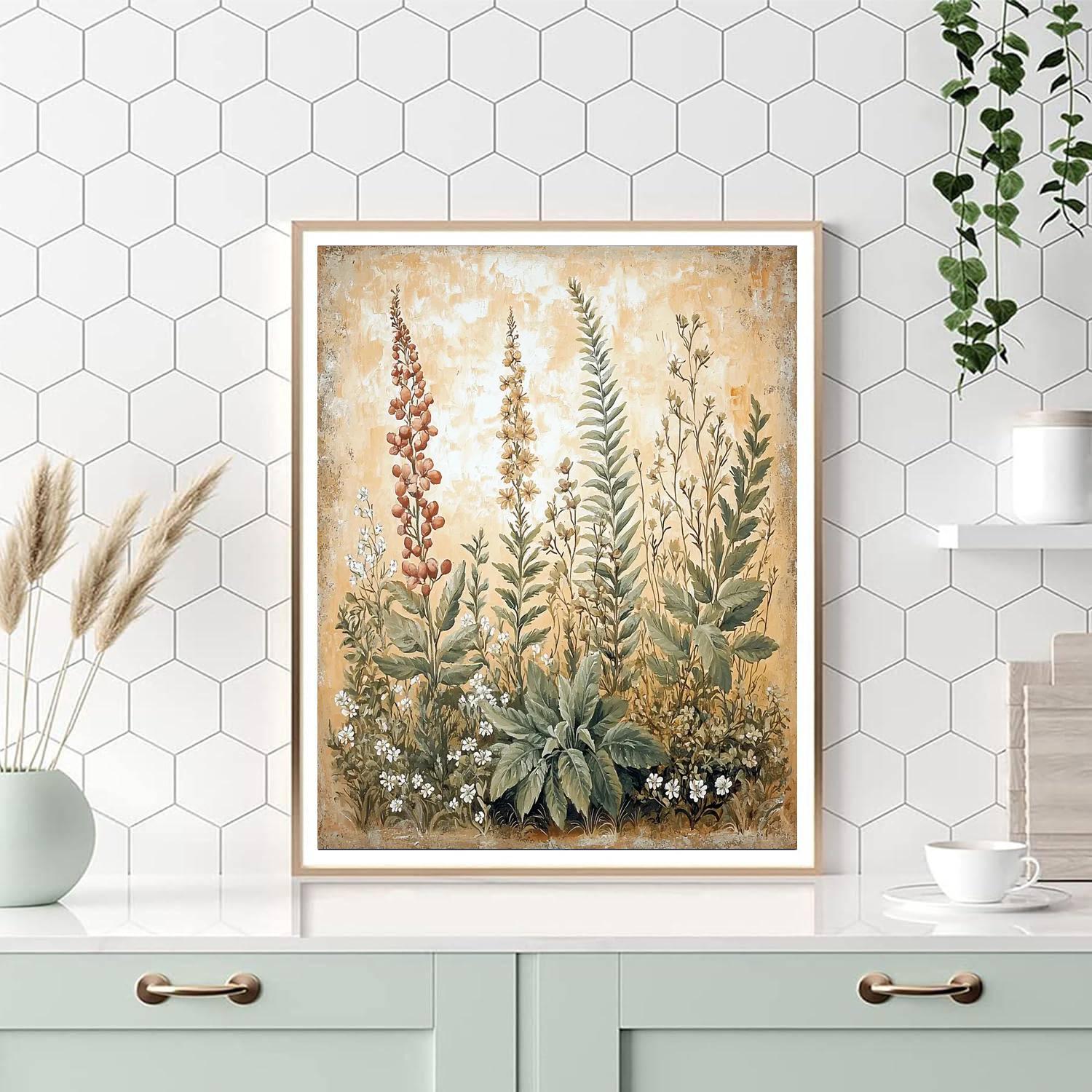 Leonardo Da Vinci Inspired Elements Of Nature  Paint By Numbers Art