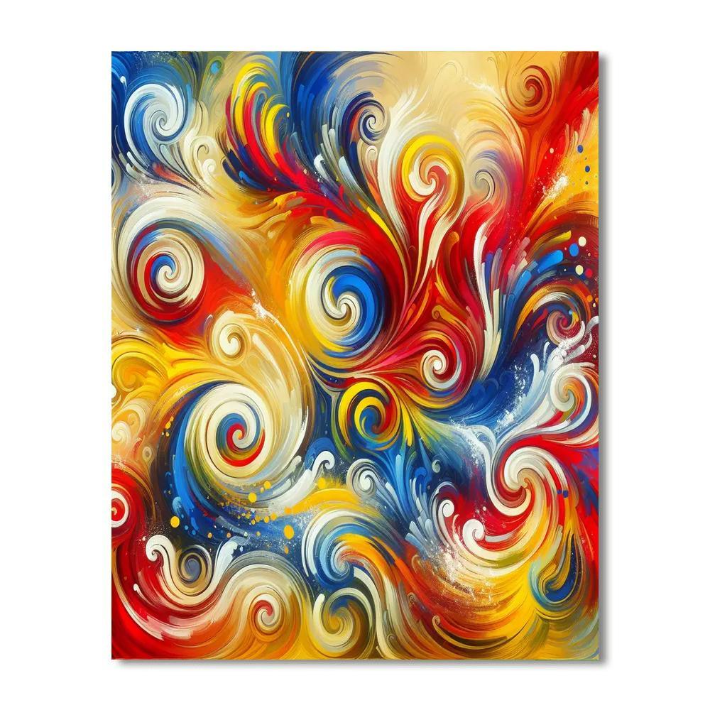 Vibrant Festival Of Color Paint By Numbers Art