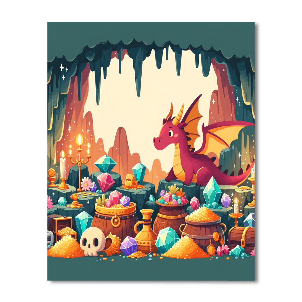 Enchanted Dragon’s Den Paint By Color