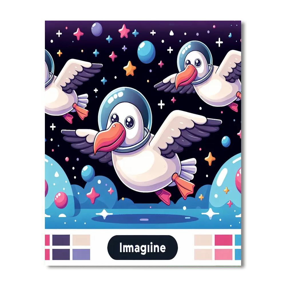 Astral Adventure Albatross Numbered Painting Kits