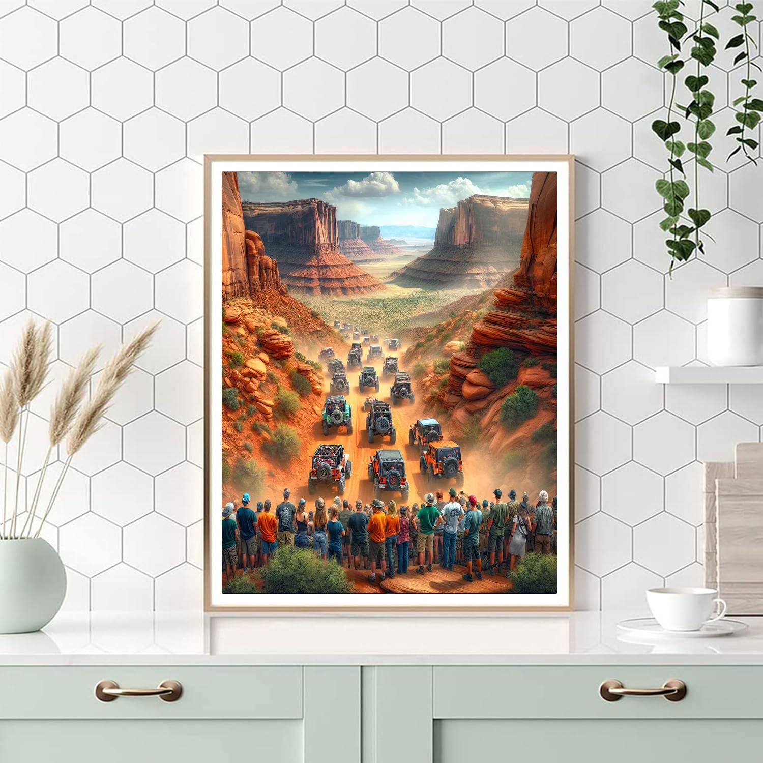 Moab Jeep Safari - Usa Painting Number Kit