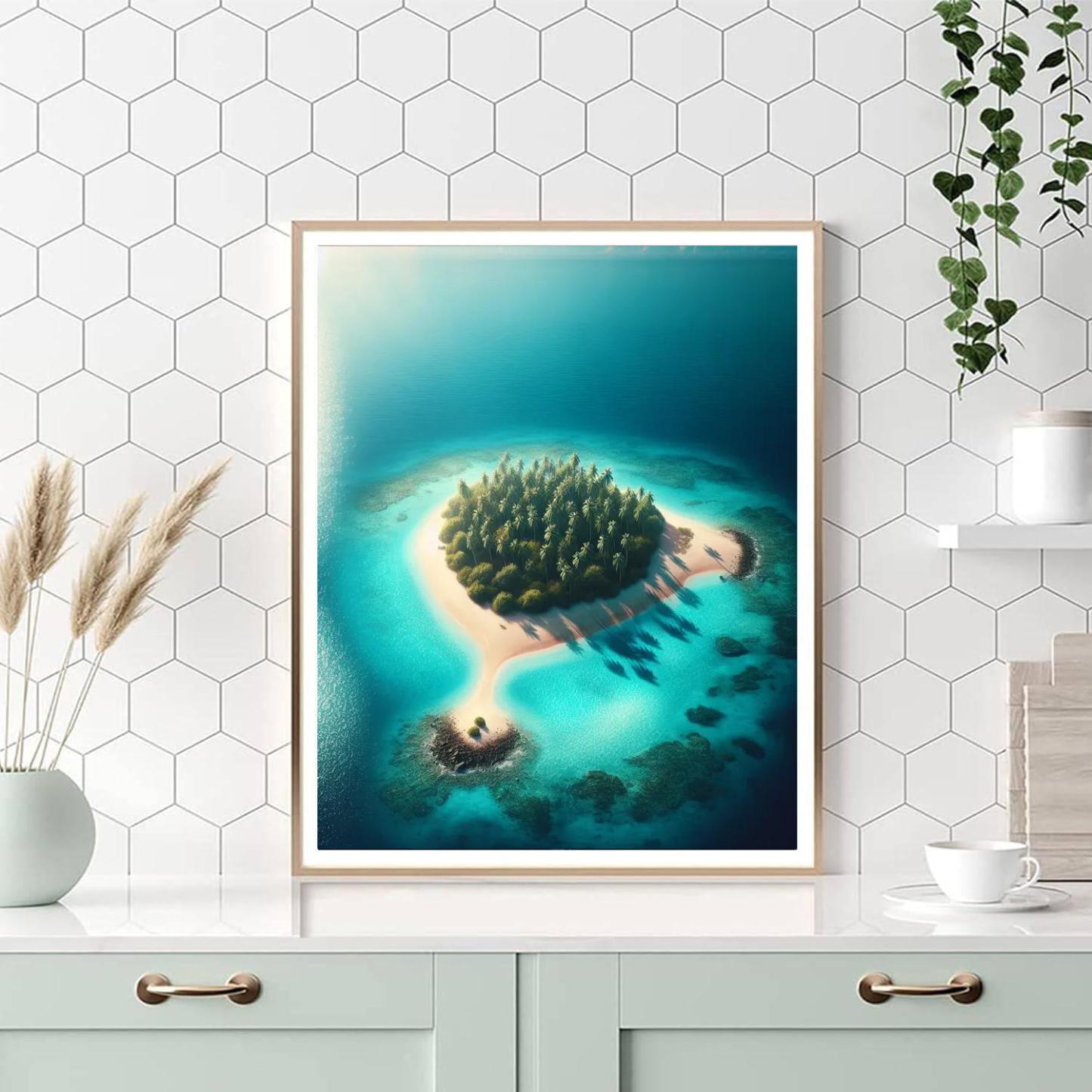 Secluded Island Retreat Paint By Numbers Art